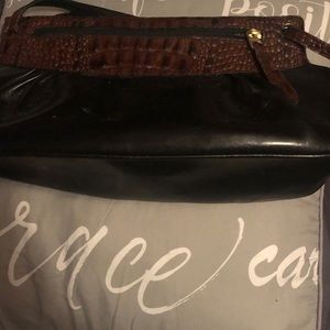 Black and brown Brahmin shoulder bag